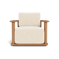 Newport Teak Barrel Lounge Chair
