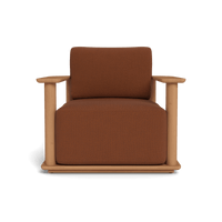 Newport Teak Barrel Lounge Chair