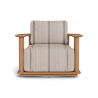 Newport Teak Barrel Swivel Lounge Chair