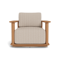Newport Teak Barrel Swivel Lounge Chair