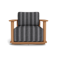 Newport Teak Barrel Swivel Lounge Chair