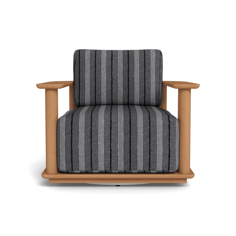 Newport Teak Barrel Swivel Lounge Chair
