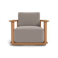 Newport Teak Barrel Swivel Lounge Chair