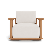 Newport Teak Barrel Swivel Lounge Chair