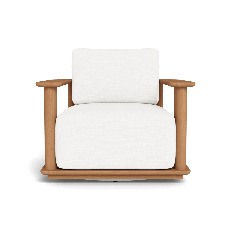 Newport Teak Barrel Swivel Lounge Chair