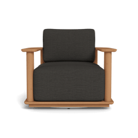 Newport Teak Barrel Swivel Lounge Chair