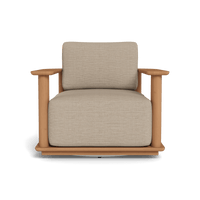 Newport Teak Barrel Swivel Lounge Chair