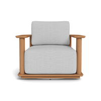 Newport Teak Barrel Swivel Lounge Chair