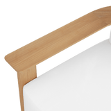 Newport Teak Barrel Swivel Lounge Chair | Teak Natural, Panama Blanco,