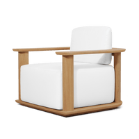 Newport Teak Barrel Swivel Lounge Chair