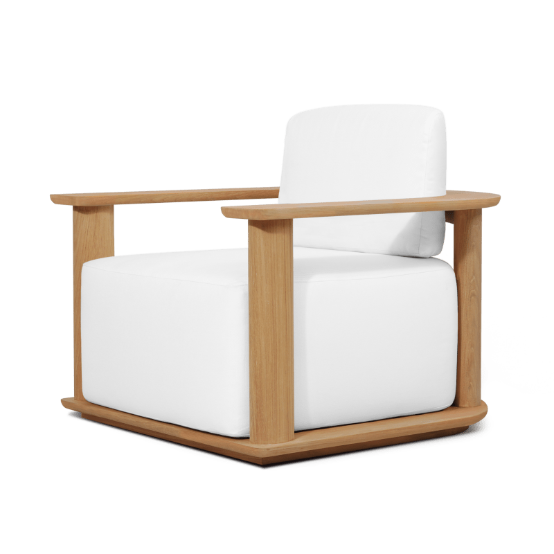 Newport Teak Barrel Swivel Lounge Chair