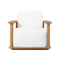 Newport Teak Barrel Swivel Lounge Chair