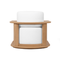 Newport Teak Barrel Swivel Lounge Chair