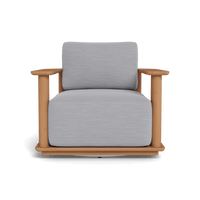 Newport Teak Barrel Swivel Lounge Chair