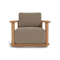 Newport Teak Barrel Swivel Lounge Chair