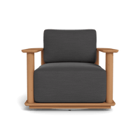Newport Teak Barrel Swivel Lounge Chair