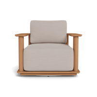 Newport Teak Barrel Swivel Lounge Chair