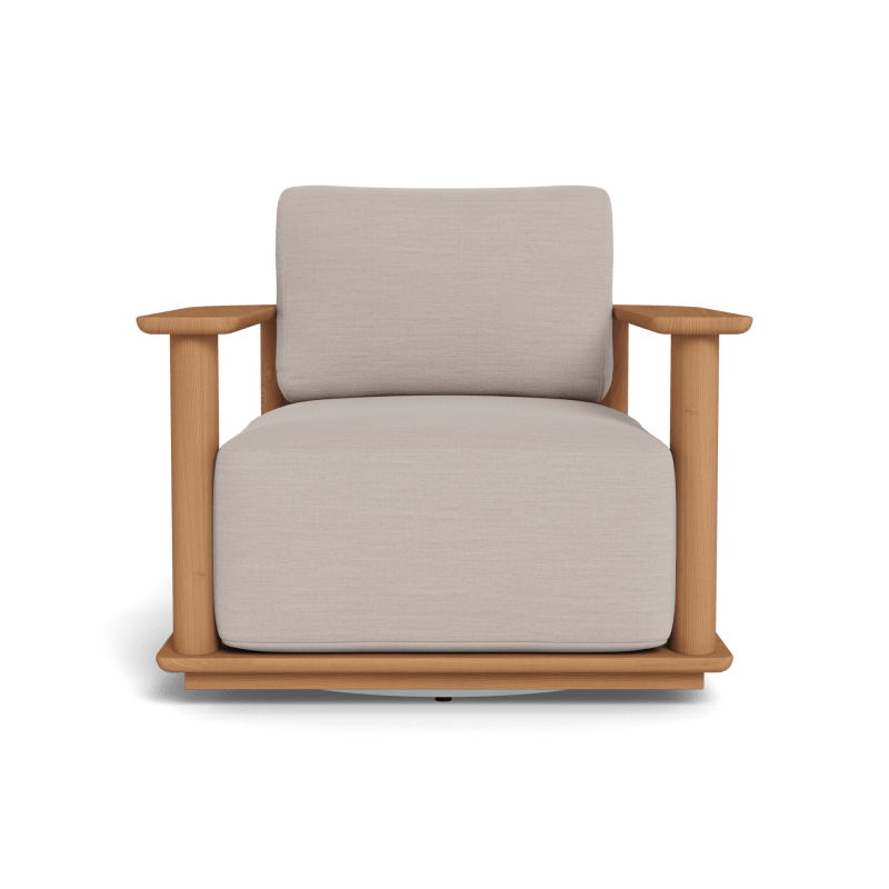 Newport Teak Barrel Swivel Lounge Chair