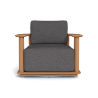 Newport Teak Barrel Swivel Lounge Chair