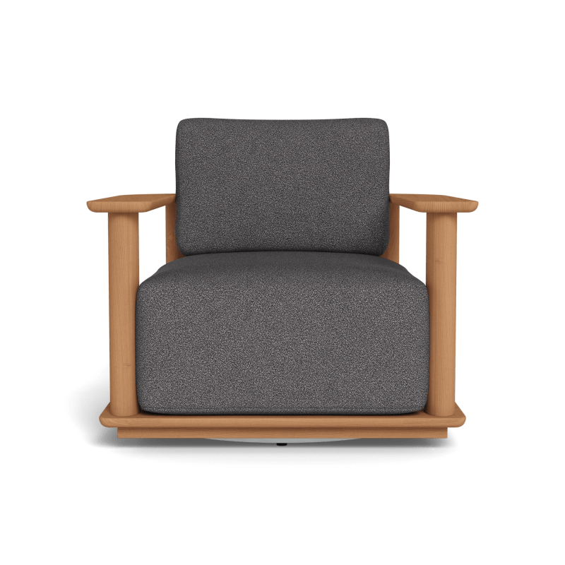 Newport Teak Barrel Swivel Lounge Chair