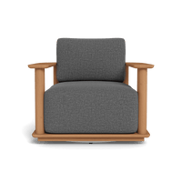 Newport Teak Barrel Swivel Lounge Chair