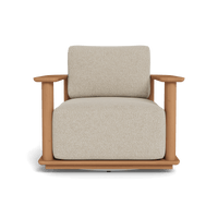Newport Teak Barrel Swivel Lounge Chair