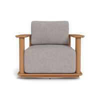 Newport Teak Barrel Swivel Lounge Chair