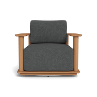 Newport Teak Barrel Swivel Lounge Chair