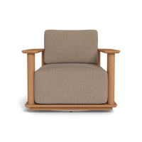 Newport Teak Barrel Swivel Lounge Chair