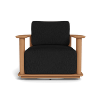 Newport Teak Barrel Swivel Lounge Chair