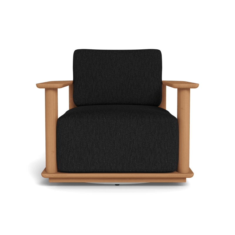 Newport Teak Barrel Swivel Lounge Chair