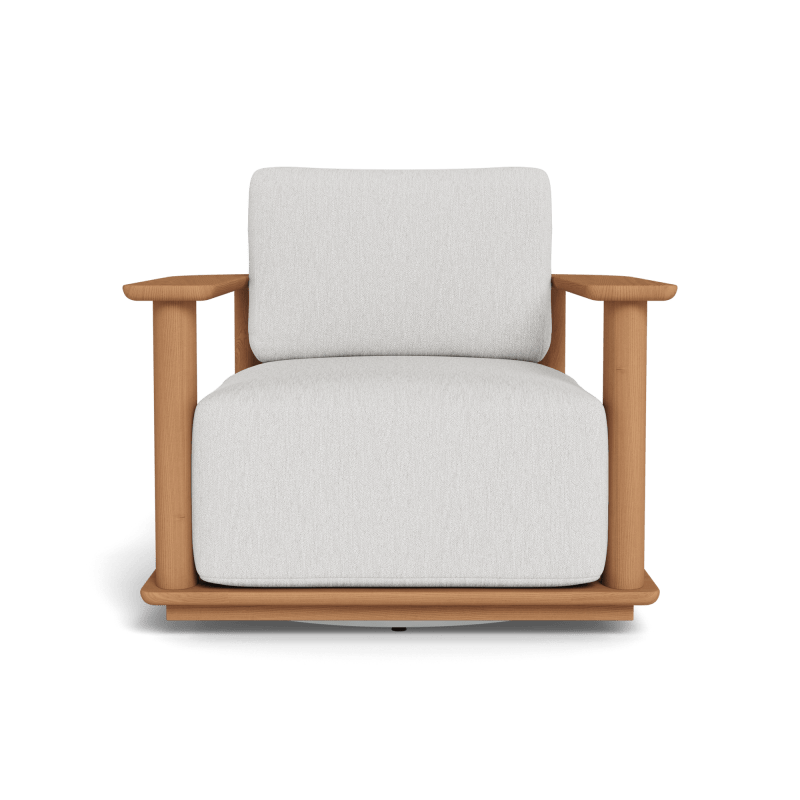 Newport Teak Barrel Swivel Lounge Chair