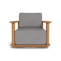 Newport Teak Barrel Swivel Lounge Chair