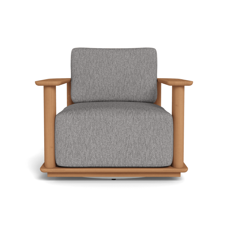 Newport Teak Barrel Swivel Lounge Chair