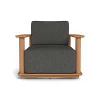 Newport Teak Barrel Swivel Lounge Chair