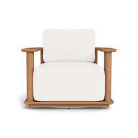 Newport Teak Barrel Swivel Lounge Chair