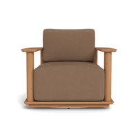 Newport Teak Barrel Swivel Lounge Chair