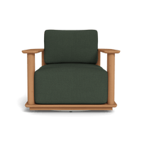 Newport Teak Barrel Swivel Lounge Chair