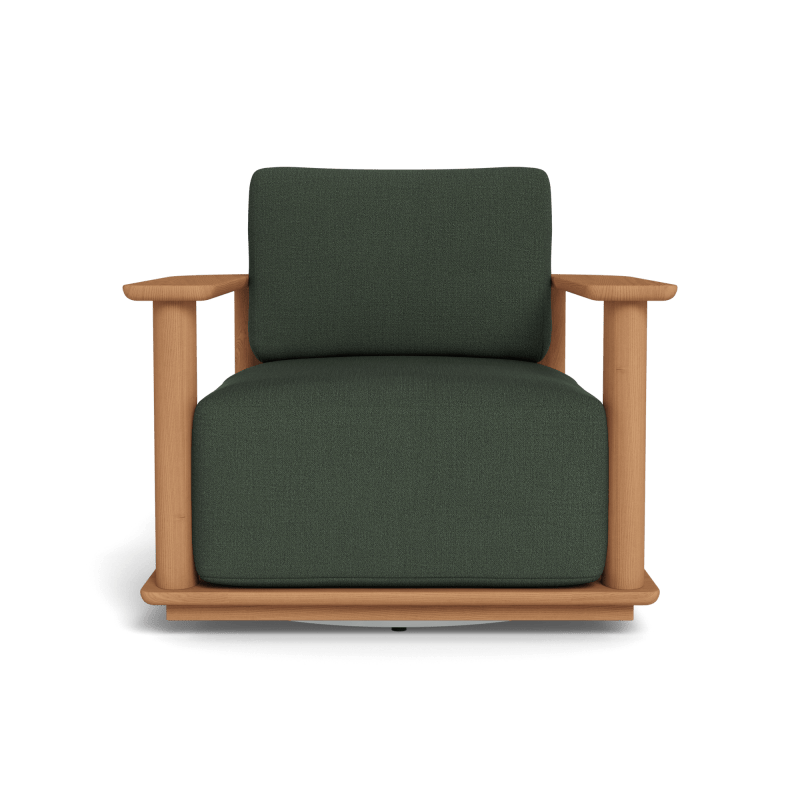 Newport Teak Barrel Swivel Lounge Chair