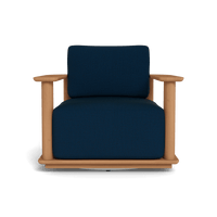 Newport Teak Barrel Swivel Lounge Chair