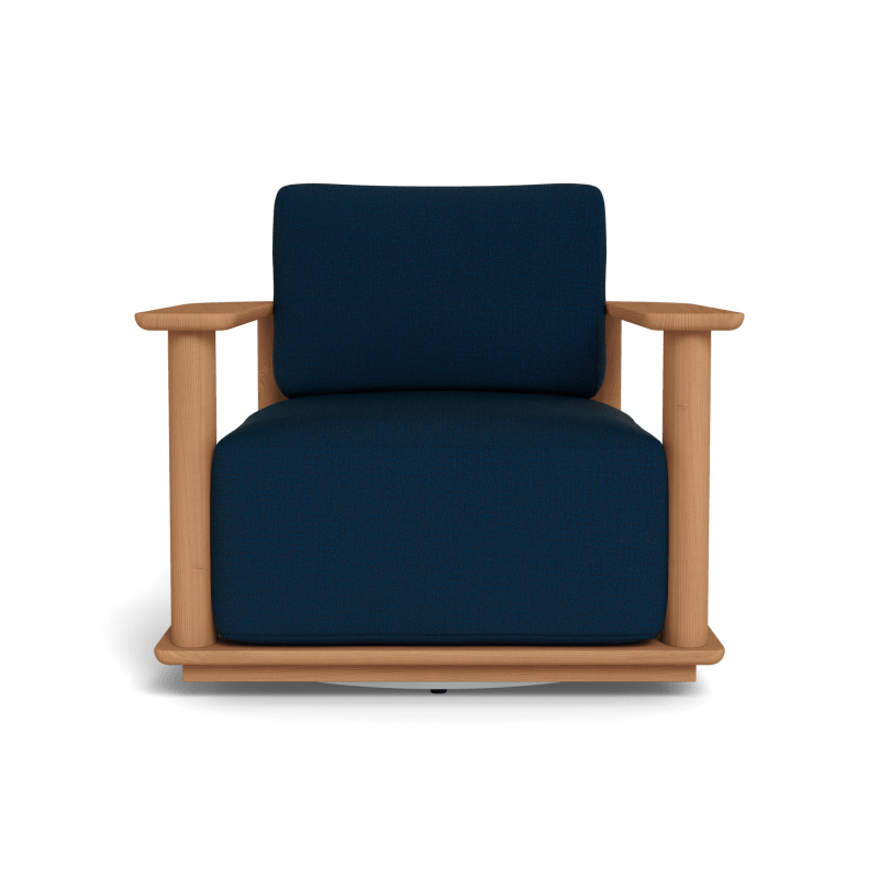 Newport Teak Barrel Swivel Lounge Chair