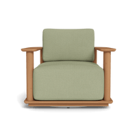 Newport Teak Barrel Swivel Lounge Chair