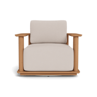 Newport Teak Barrel Swivel Lounge Chair