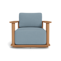 Newport Teak Barrel Swivel Lounge Chair