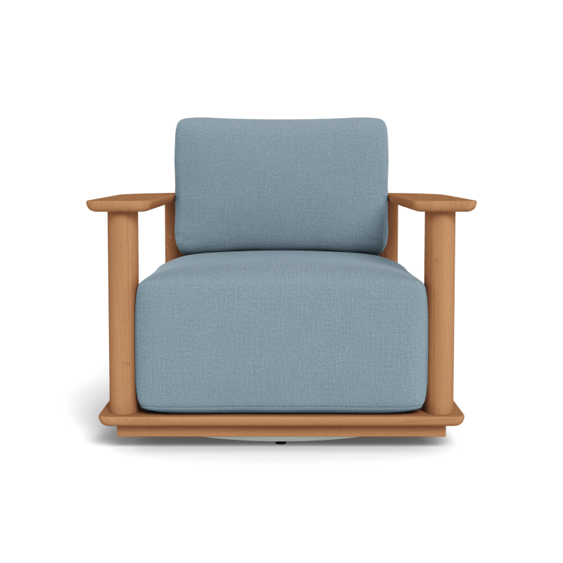 Newport Teak Barrel Swivel Lounge Chair