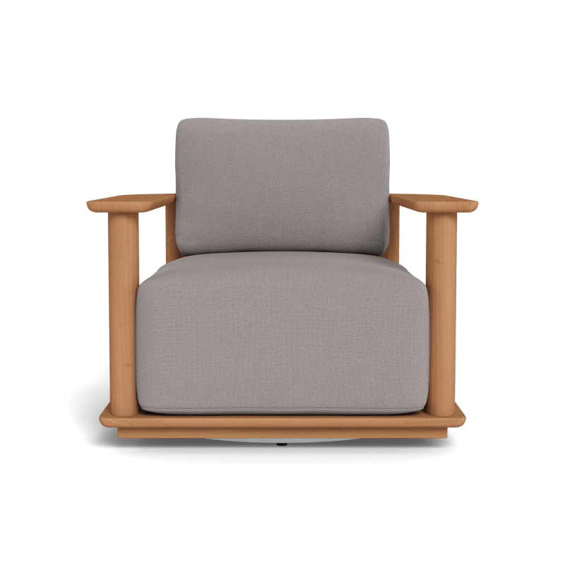 Newport Teak Barrel Swivel Lounge Chair