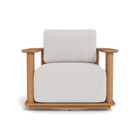 Newport Teak Barrel Swivel Lounge Chair