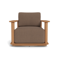 Newport Teak Barrel Swivel Lounge Chair