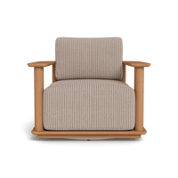Newport Teak Barrel Swivel Lounge Chair