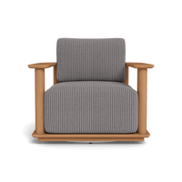 Newport Teak Barrel Swivel Lounge Chair